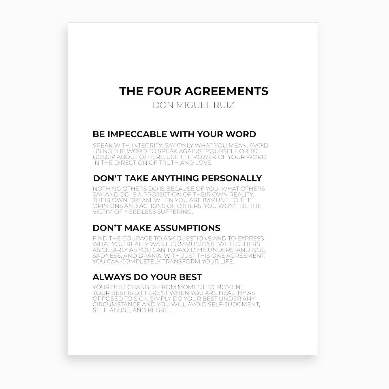 the-four-agreements-art-print