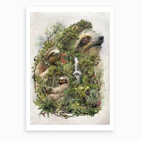 Surreal Sloth Art Print