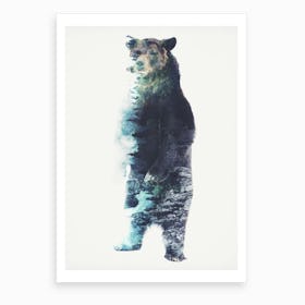 Misty Bear Art Print