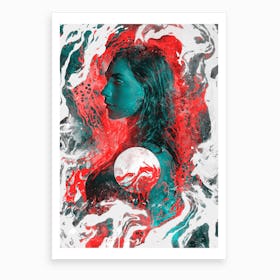 Fluid Woman Art Print