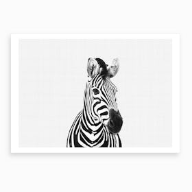 Zebra BW I Art Print