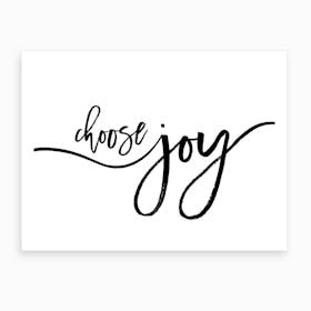 Choose Joy X Art Print