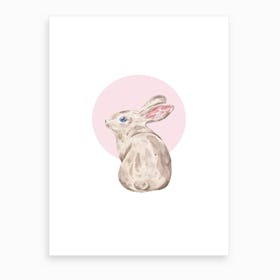 Watercolour Rabbit Art Print