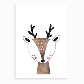 Brown Deer Art Print