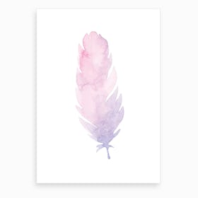 Watercolour Feather Art Print