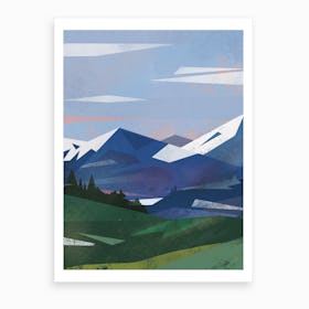 Abstract Alpine VI Art Print