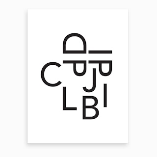 Typeface Art Print