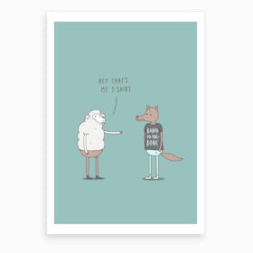 Wolf in Sheep's Clothing Art Print