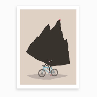Mountain Biking Art Print