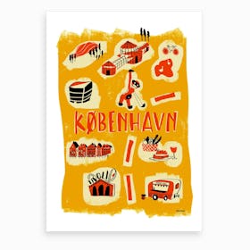 Welcome Copenhagen Art Print