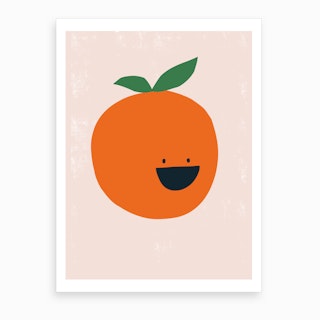 Orange Kitchen Art Print