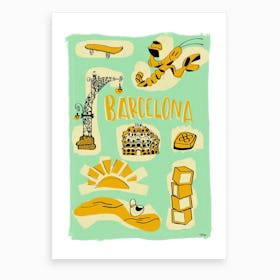 Welcome Barcelona Art Print