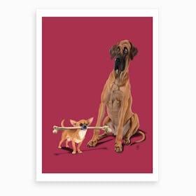 The Long and the Short and the Tall (Colour) Art Print