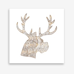 Pattern of Deer Art Print
