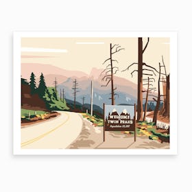 Twin Peaks Art Print