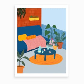 Summer Terrace Art Print