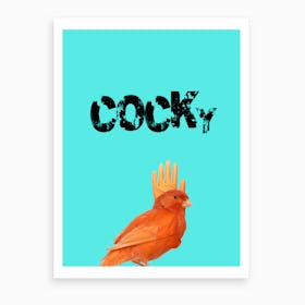 Cocky Bird Art Print
