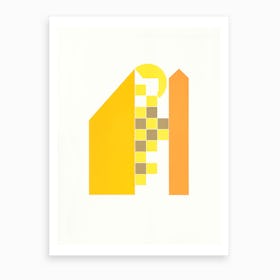 Yellow Houses Art Print