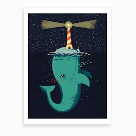 King Of The Narwhals Art Print