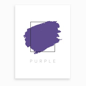 Purple Color Box Art Print