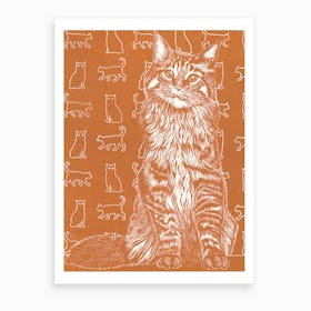 Ginger Cat Art Print