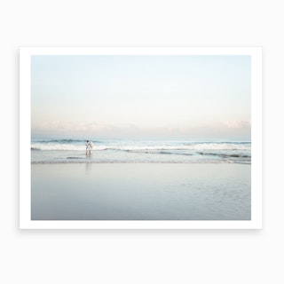 Surfing In Bali Art Print