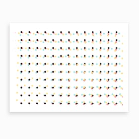 Polka Dots Pattern 01 Art Print