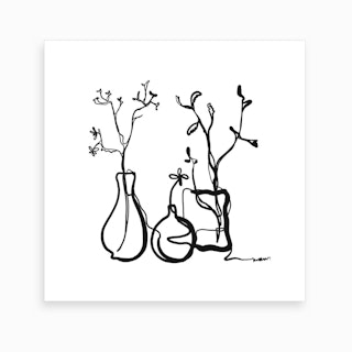 Glass Jars Art Print