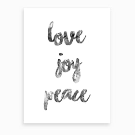 Love Joy Peace Art Print