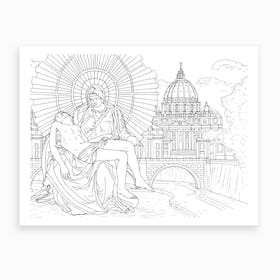 Basilica Of Saint Peter In Rome Art Print