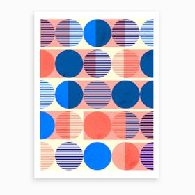 Circles Abstract 2 Art Print