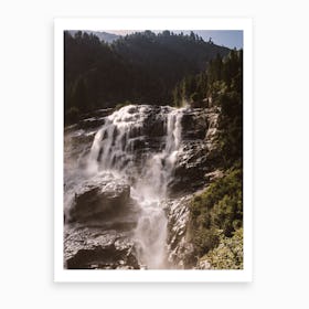Alp Waterfall Art Print