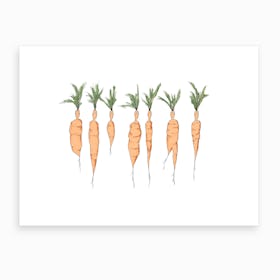 Carrot Men Art Print