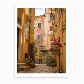 Corfu Street  Art Print