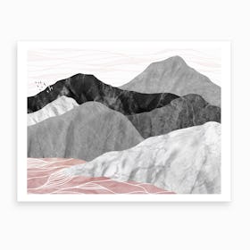 Marble Landscape II Art Print