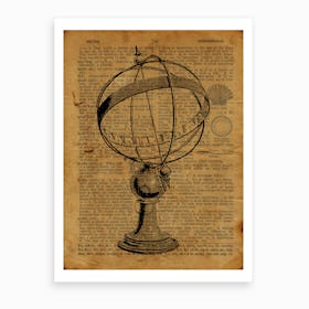 Sphere Sundial Art Print