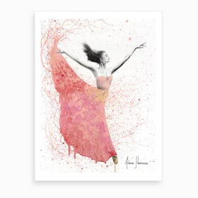Rose Petal Dance  Art Print