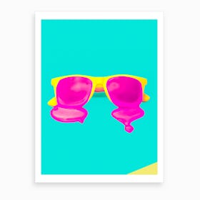 Melting Sunglasses Art Print