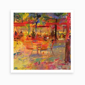 Lunch On The Terrace Art Print