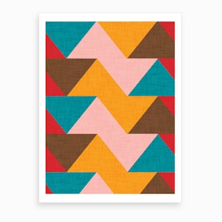 Kilim Chevron Art Print