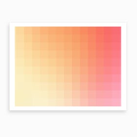 Lumen 03, Pink and Orange Gradient Art Print