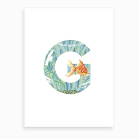 G Is For Goldfish  Art Print