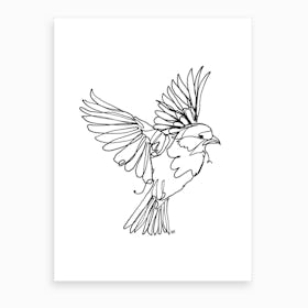 If You Are A Bird Line Art Print