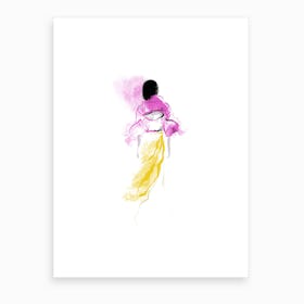Pink&Yellow Art Print