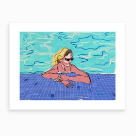 Summer Pool Art Print