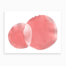 Minimal Pink Abstract 06 Art Print
