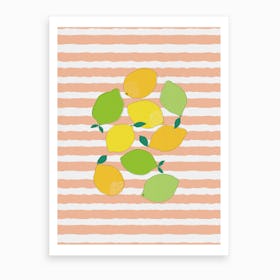 Citrus Crowd Art Print