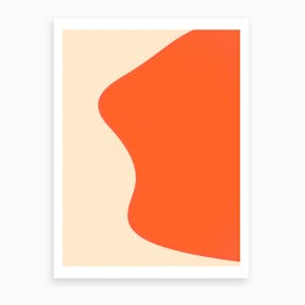 Orange Abstract I Art Print