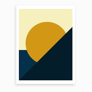 Geometric Abstract Summer Art Print