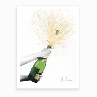Louis Vuitton Champagne by Mercedes Lopez Charro Fine Art Paper Print ( Food & Drink > Drinks > Champagne art) - 24x16x.25